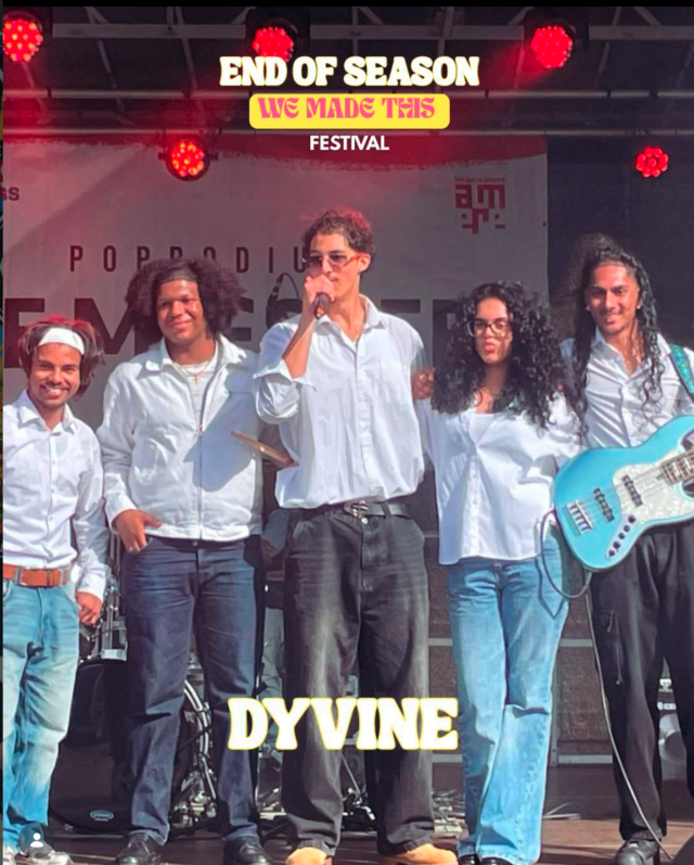 Band Dyvine uit Almere op het End of Season Festival